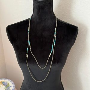 Mixed media necklace